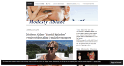 Desktop Screenshot of modestyablaze.com