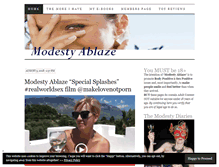 Tablet Screenshot of modestyablaze.com